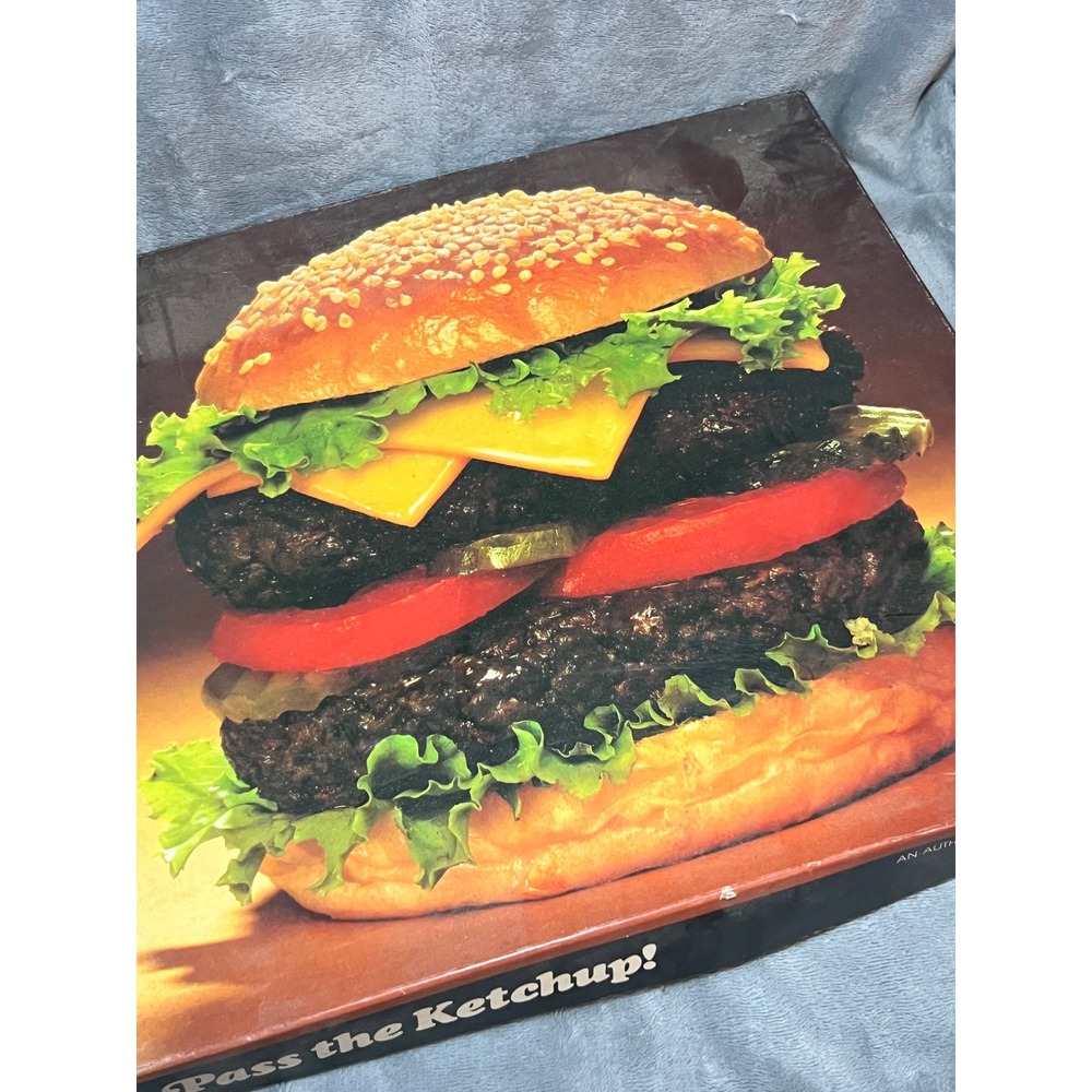 Vintage Springbok Pass The Ketchup Hamburger Puzzle 500Pc Retro Food Art Rare